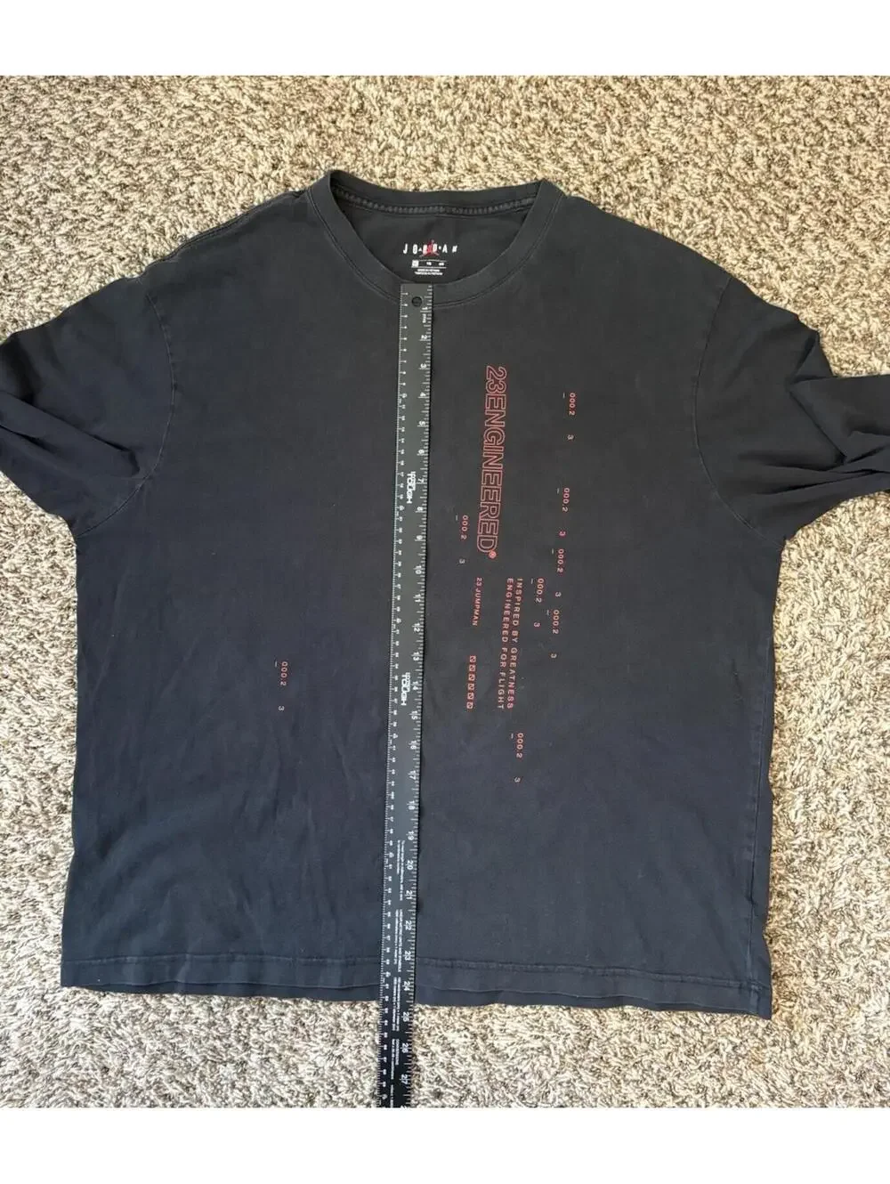Air Jordan 23 Engineered Men's Size XL Long Sleeve T-Shirt Black CD5505-010